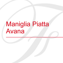 Maniglia Piatta Avana