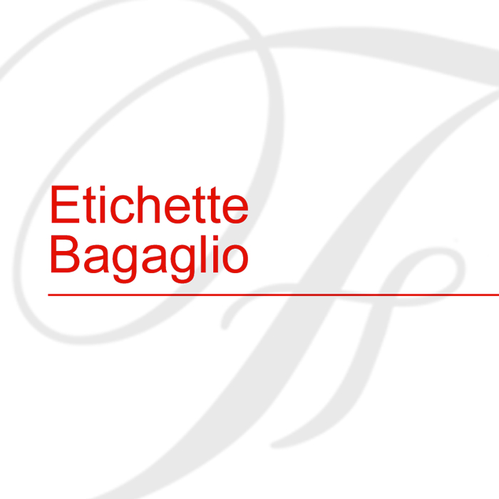Etichette Bagagli