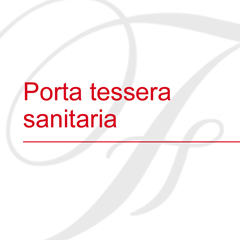 Porta tessera sanitaria