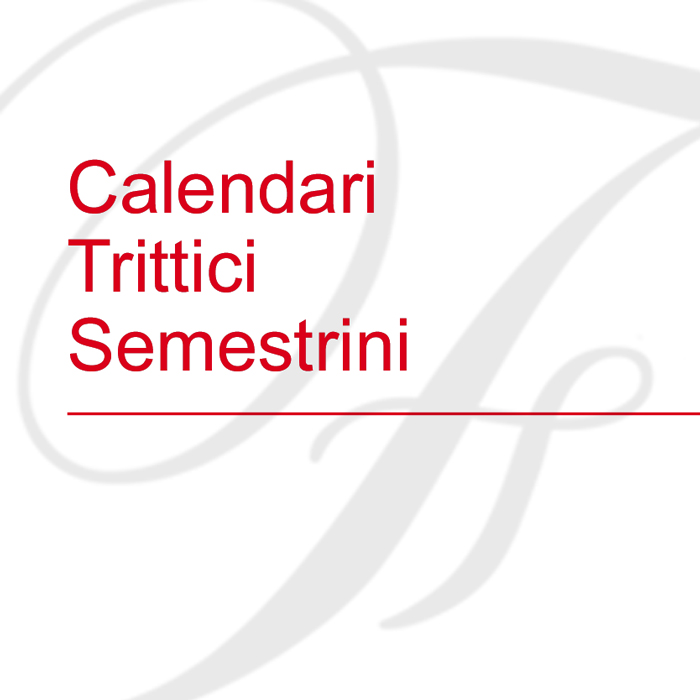 Trittici e Semestrini 2025
