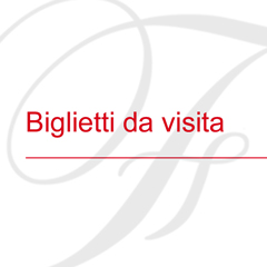 Biglietti da visita